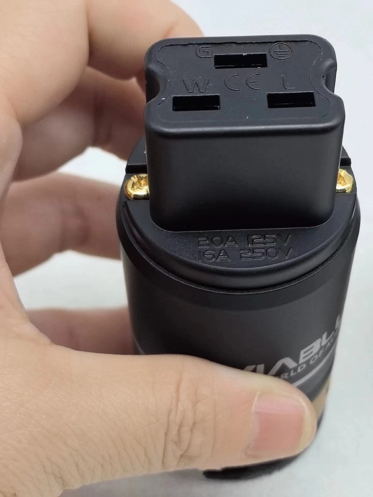 Cobre puro banhado a ouro Plug Power EUA, Fever Amplificador de Áudio, 20A Cauda Plug, Fever Cord, Alemão Viadue T6s, T6s