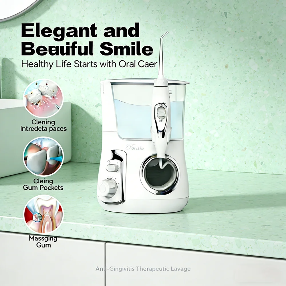 

Ирригатор для полости рта объемом 800 мл, 10 настраиваемых режимов, 5 насадок, электрический ирригатор, комплексное решение для ухода за полостью рта