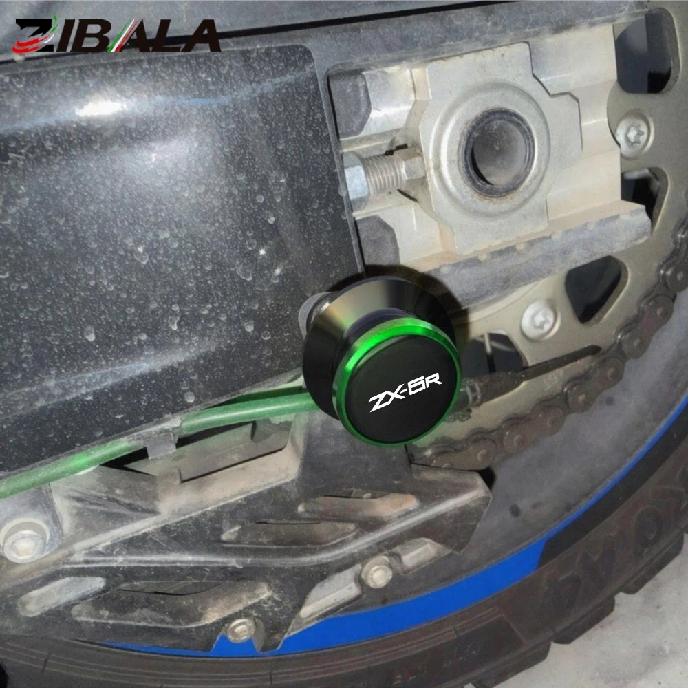 2pcs M10 Swingarm Spools For Kawasaki  Ninja ZX-6 ZX600  ZX-6RR  ZX-6RR Z ZX636  ZX6R Motorcycle Rear Slider Bobbins Accessories