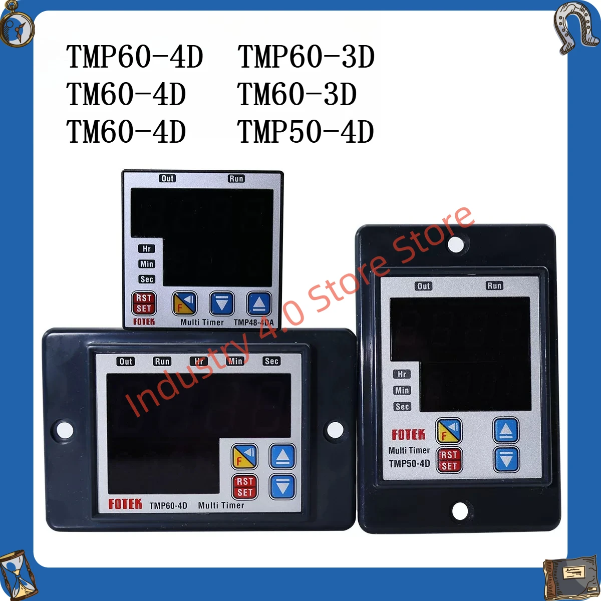 

TMP60-4D/3D TMP50-4D/3D TM60-2D-3D-4D Совершенно новый функциональный таймер