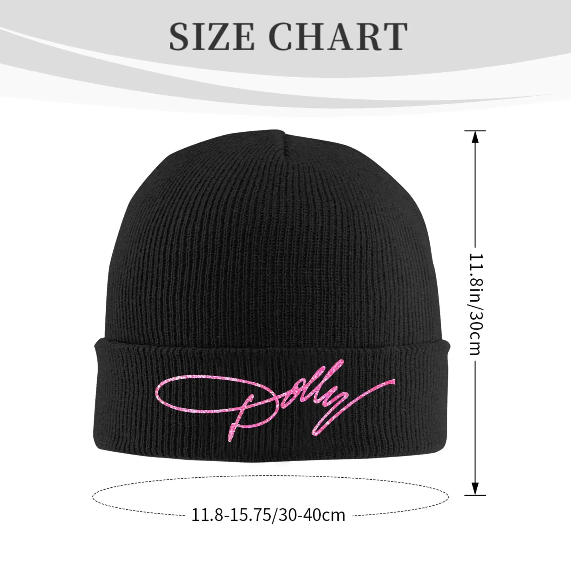 New Pink D-Dollys Singer Hats Autumn Winter Skullies Beanies Warm Dolly Parton Caps Unisex Acrylic Knitted Caps