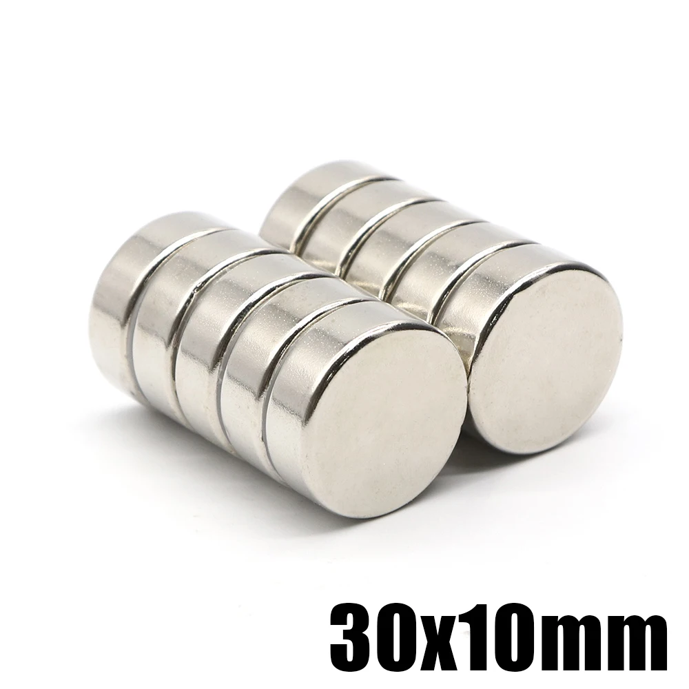 10Pcs 30x10mm Powerful Magnets Neodymium Magnet For Fridge Small Magnets DIY Magnets For Fishing Circle Magnet