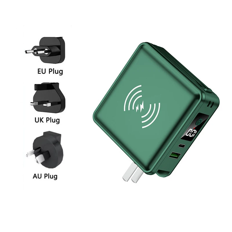 

5 in 1 Wireless Charger Power Bank 15000mAh Mini Powerbank for iPhone 16 Samsung Xiaomi Fast Charging Portable Charger Poverbank