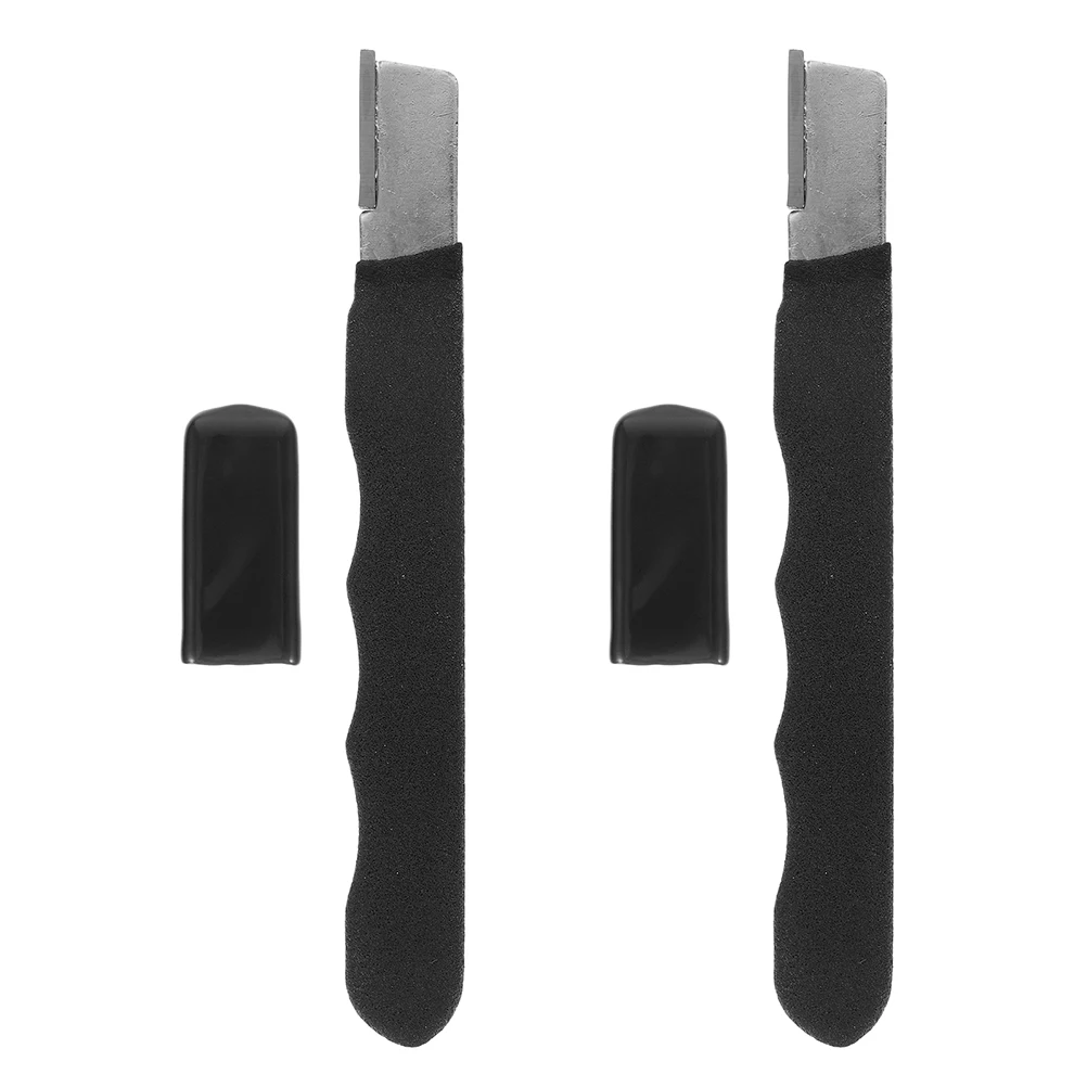 

2 Pcs Pruning Shear Sharpener Scissors Flower Shears Blade Stone Gardening Clipper Clippers Alloy Steel Tool Sharpner