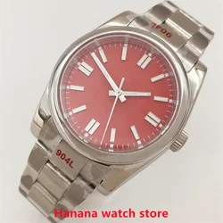 BLIGER 36MM/39MM sterile red dial Sapphire NH35 PT5000 Top brand Luxury automatic watch men's mechanical watch