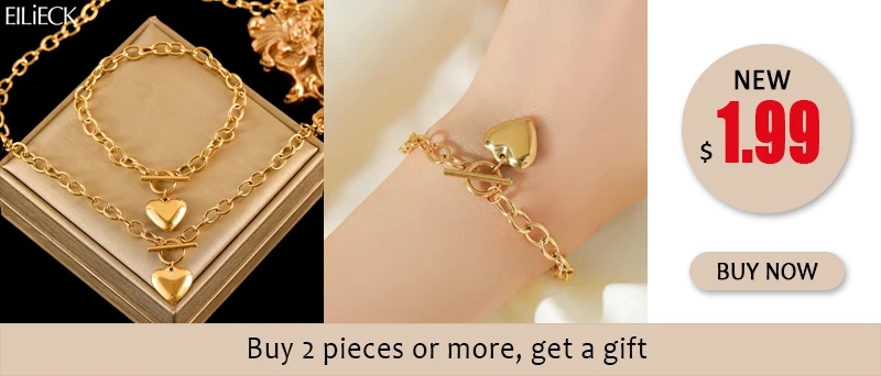 EILIECK Neue Mode Edelstahl Metallperlen Kugel Halskette Armband Ohrringe für Frauen Trendiger Wasserdichter Schmuckset Geschenk – Detail 5