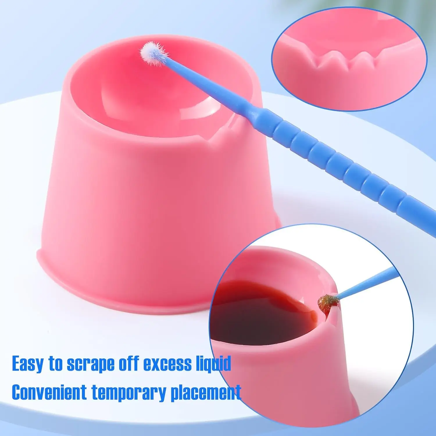 100pcs Disposable Mixing Bowls Plastic Dental Lab Cups for Gypsum Plaster Alginate Multifunction Dentistry Laboratory Tools