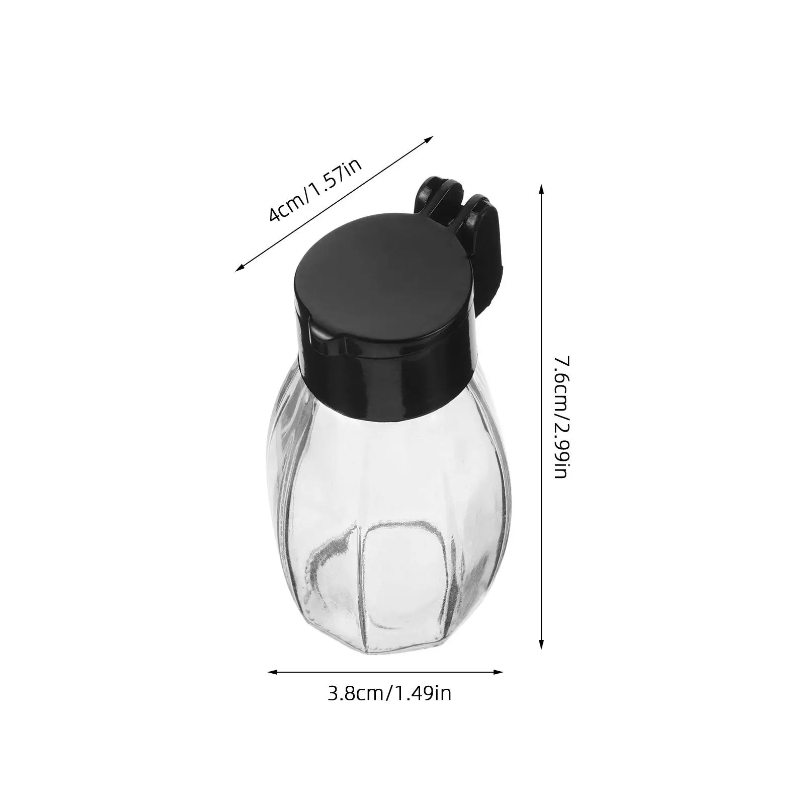 5Pcs Small Glass Spice Jars Airtight Lids Clear Material for Spice Level Monitoring Kitchen Organization Elegant Seasoning