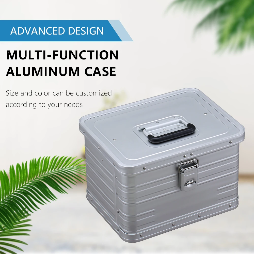 wonderful silver High quality silver hard storage safety buckle aluminum alloy pressure resistant tool transport box