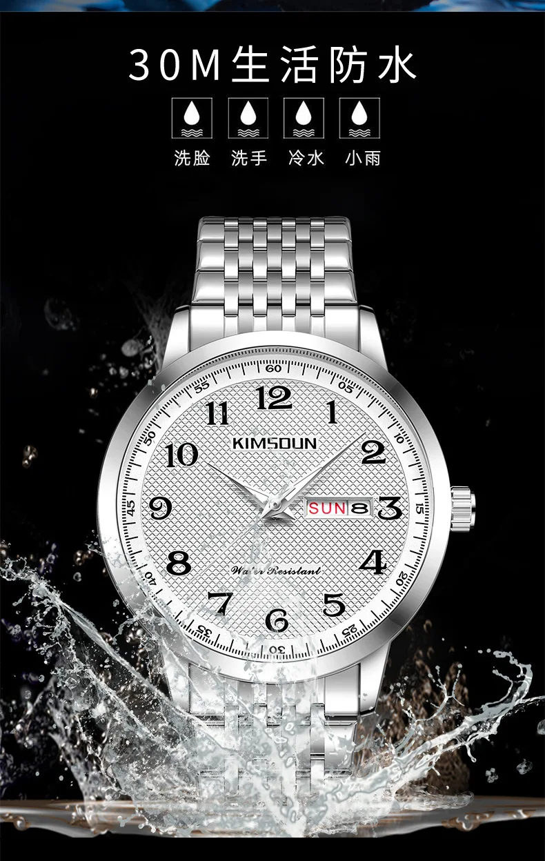 นาฬิกาแบรนด์ใหม่ธุรกิจนาฬิกาควอตซ์นาฬิกาผู้ชายนาฬิกากันน้ําปลอมนาฬิกาผู้ชาย