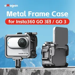 aMagisn Insta360 GO3S GO3 Metal Rabbit Cage Protective Bezel Sports Camera