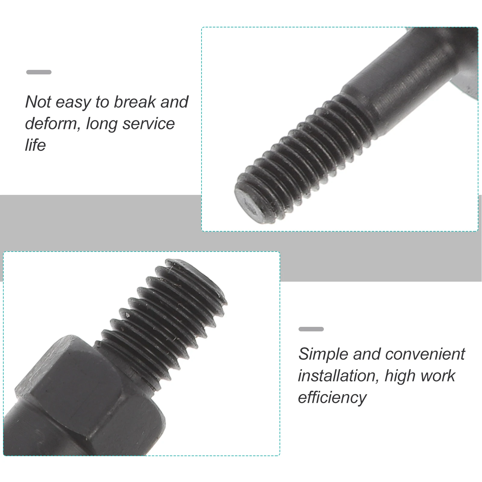 Rivet Nut Accessories Professional Riveter Tool Horseshoe Nose Piece Tip Nuts Kit Steel Threaded