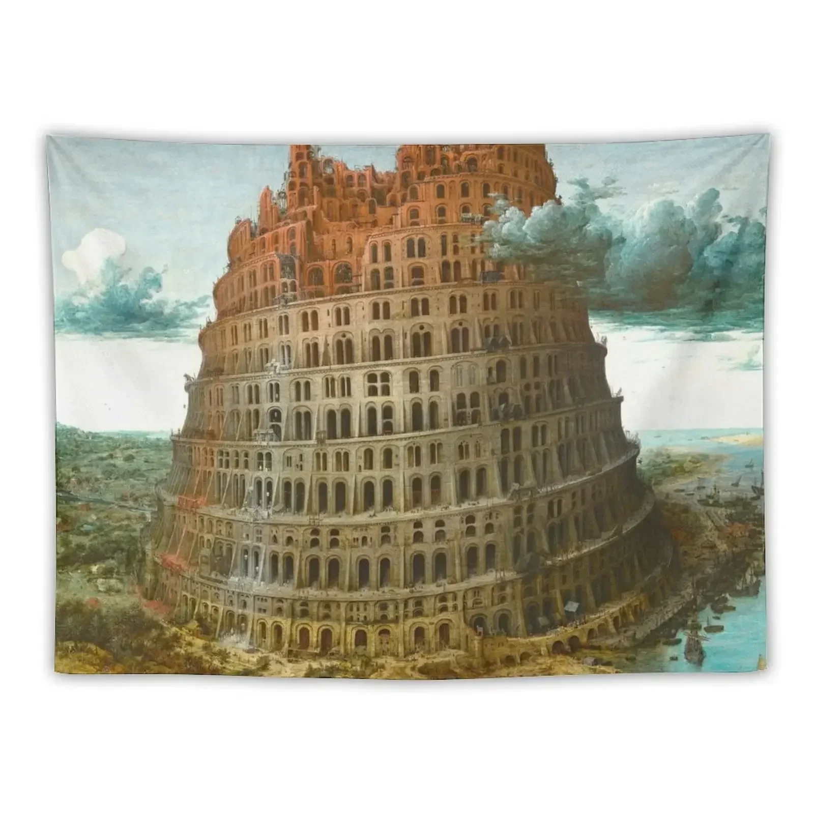 

HD. The (Little) Tower of Babel, by Pieter Bruegel the Elder. HIGH DEFINITION Tapestry Bedroom Decor Tapestry