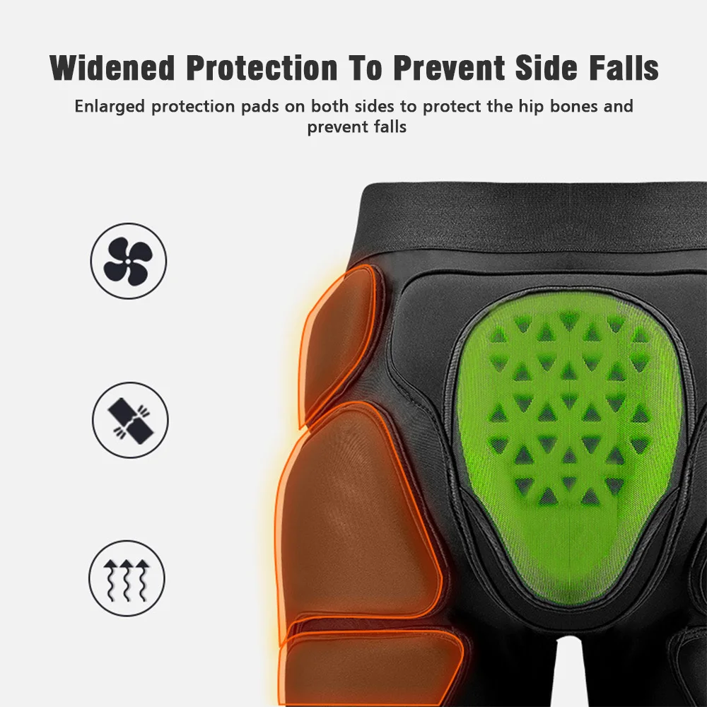 Padded Shorts for Skating 3D Protection Skate Shorts for Women/ Men High-Impact EVA Padding Breathable Lycra Fabric Impact Short