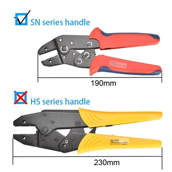 SN Crimp Zangen Backen Plug Rohr DuPont Isoliert Nicht-Isolierte Terminals 28B SN-48b Kiefer Adapter Crimpen Werkzeug Austauschbare Stirbt