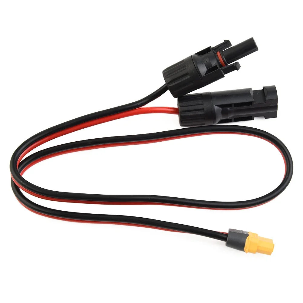 

Charging Cable Connection Cable 0.6m 12AWG Female Solar Panel PVC Safe Solar Generator Tinned Copper Firmly Dock