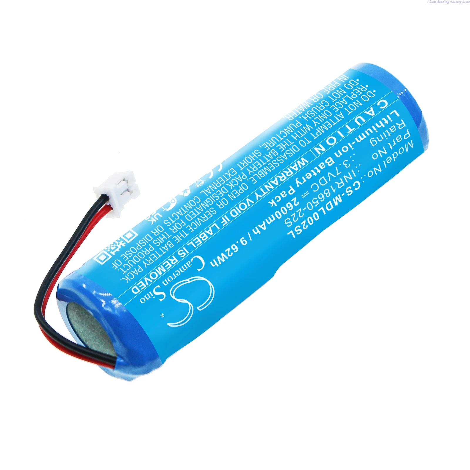 

Cameron Sino 3.7V 2600mAh replacement Personal Care Battery INR18650-22S for MUID H-DL-02