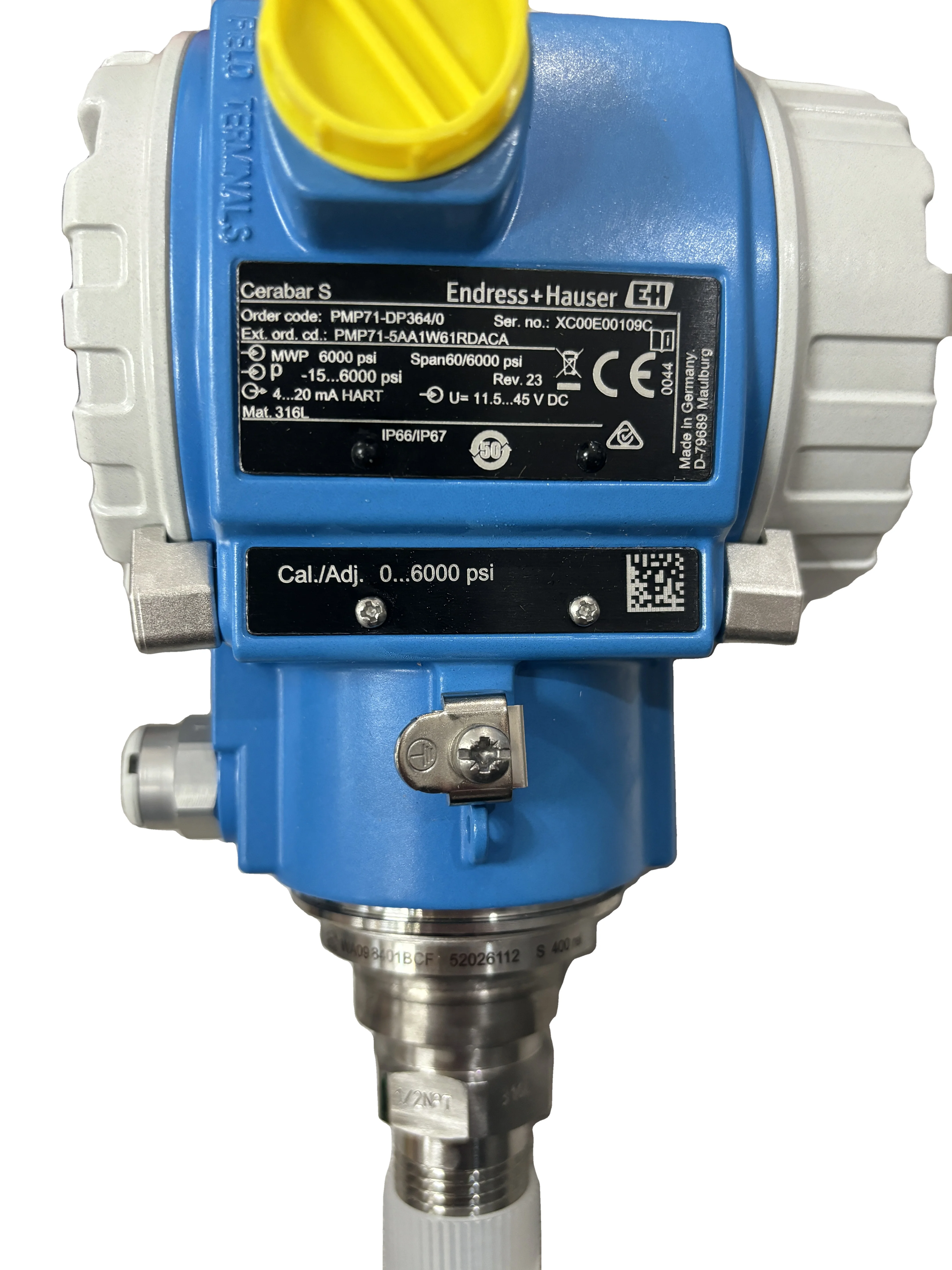 EH Cerabar PMP71 S PMP71 Pressure Transmitter 4-20 MA HART Absolute and Gauge Stainless Steel 316