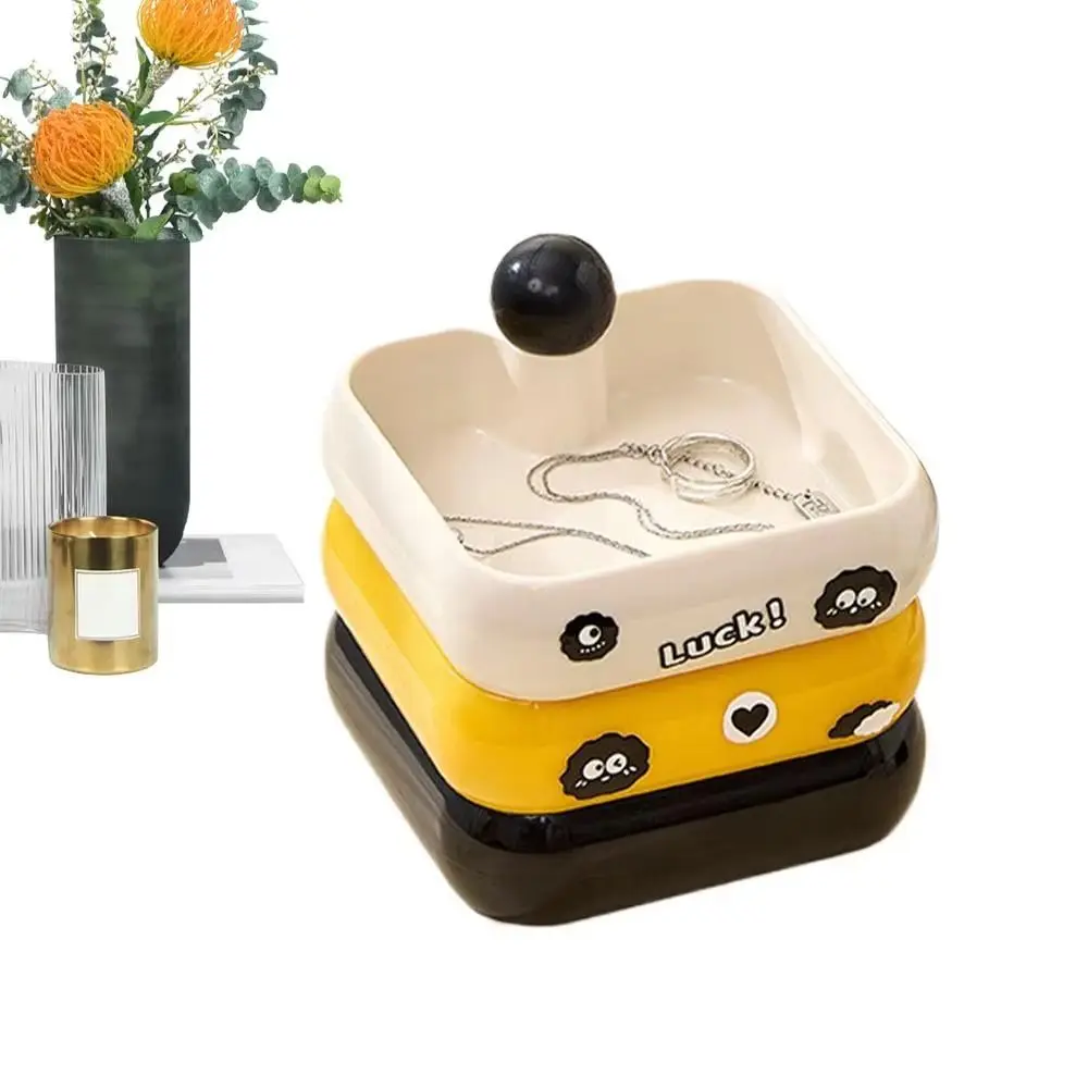 

Креативный держатель для хранения ювелирных изделий, вращающийся на 360 градусов, 3/4 слоя, вращающийся органайзер для ювелирных изделий, многослойный, большой вместительности