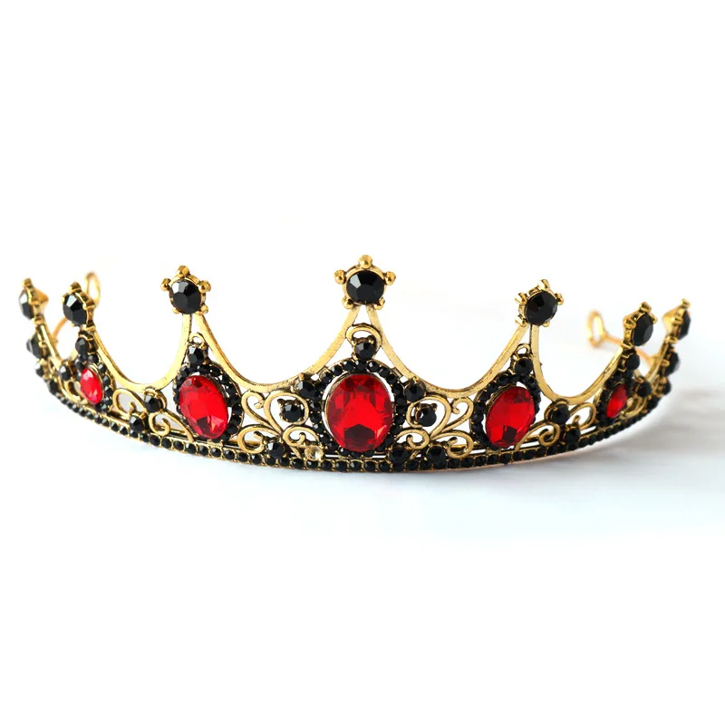 Diademi di cristallo barocco corvi accessori per capelli corona di pietre preziose diadema per le donne gioielli da sposa per capelli da sposa