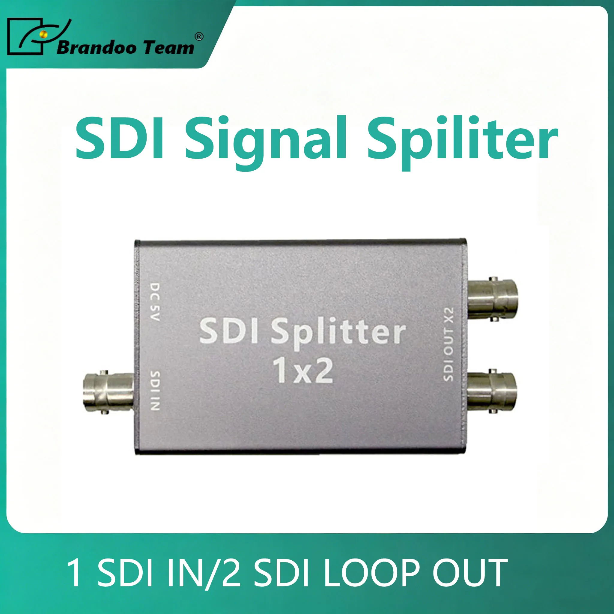 

SDI-сплиттер 3G-SDI/HD-SDI Full HD 1080P, 1 вход, 2 выхода, с поддержкой SDI Loop Out, промышленный чип