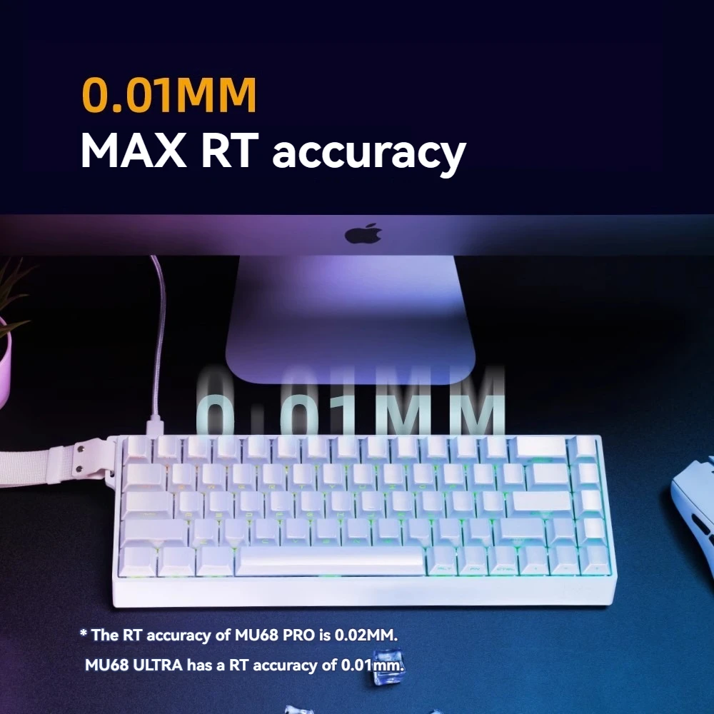 IYX MU68Pro Ultra Magnetic Swtich Mechanical Keyboard Aluminum Alloy RGB Hot Swap Wired E-sport Gaming Keyboard Quick Trigger 8k