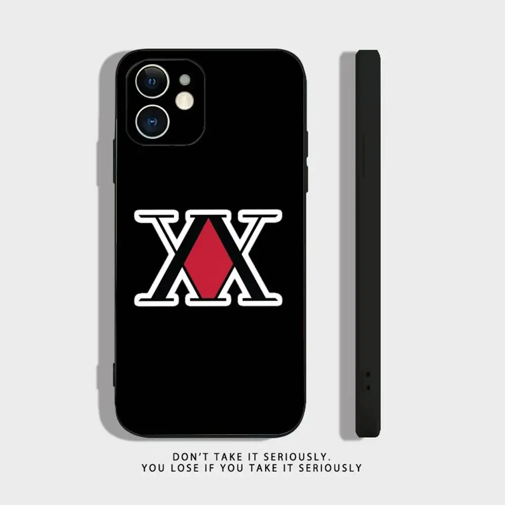 حافظة هاتف ترخيص Hxh Hunter X Hunter لهاتف iPhone 17 16,15,14,13,12,11,Pro,XS,Max,XR,Plus,Mini Soft سيليكون أسود مقاوم للصدمات