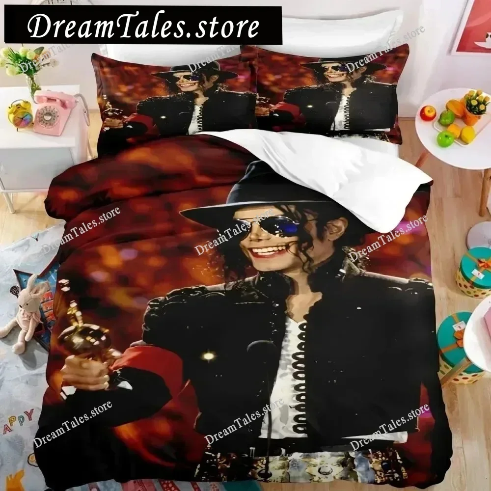 3D Printed Michael Jackson Bedding Set Boys Girls Twin Queen Size Duvet Cover Pillowcase Bed Kids Adult Home Textileextile369