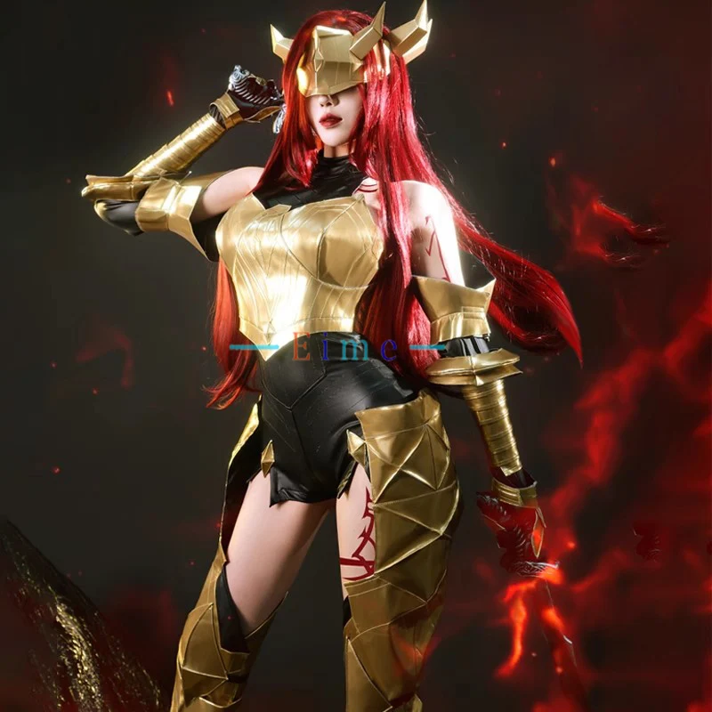 

LOL Katarina Cosplay Costume Women Sexy Party Suit with Mask Chosen of The Wolf Costume Halloween Carnival Uniforms Custom Made