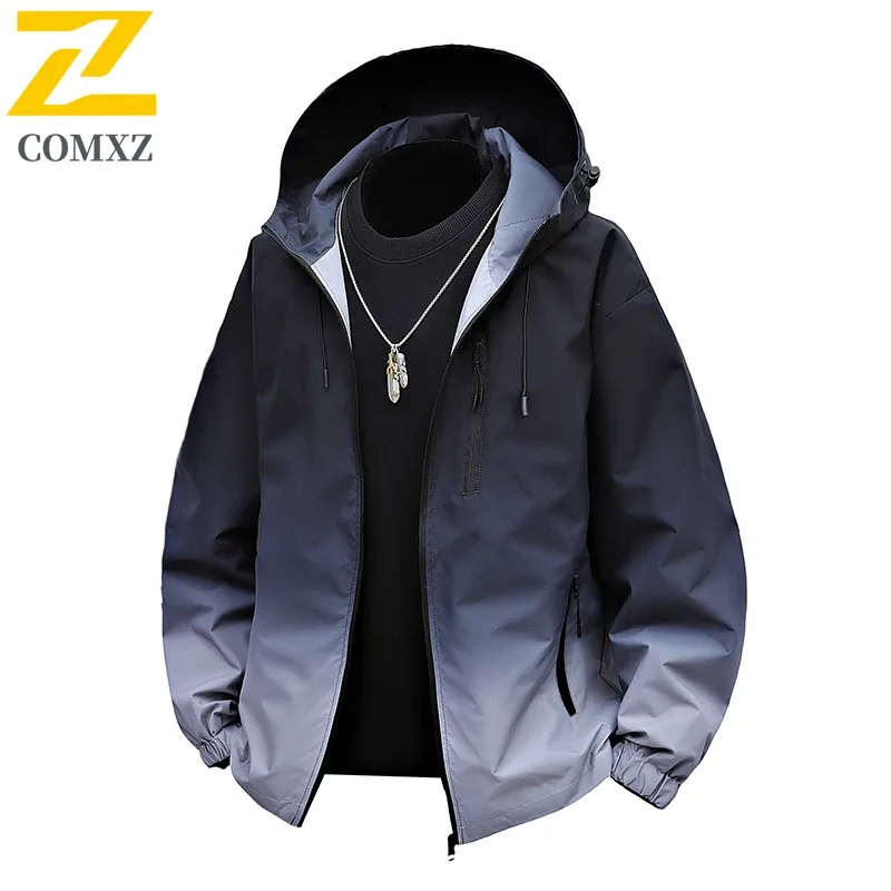 

COMXZ 2025 весенне-осенняя молодежная популярная стильная универсальная модная мужская повседневная уличная водонепроницаемая ветровка куртка пальто