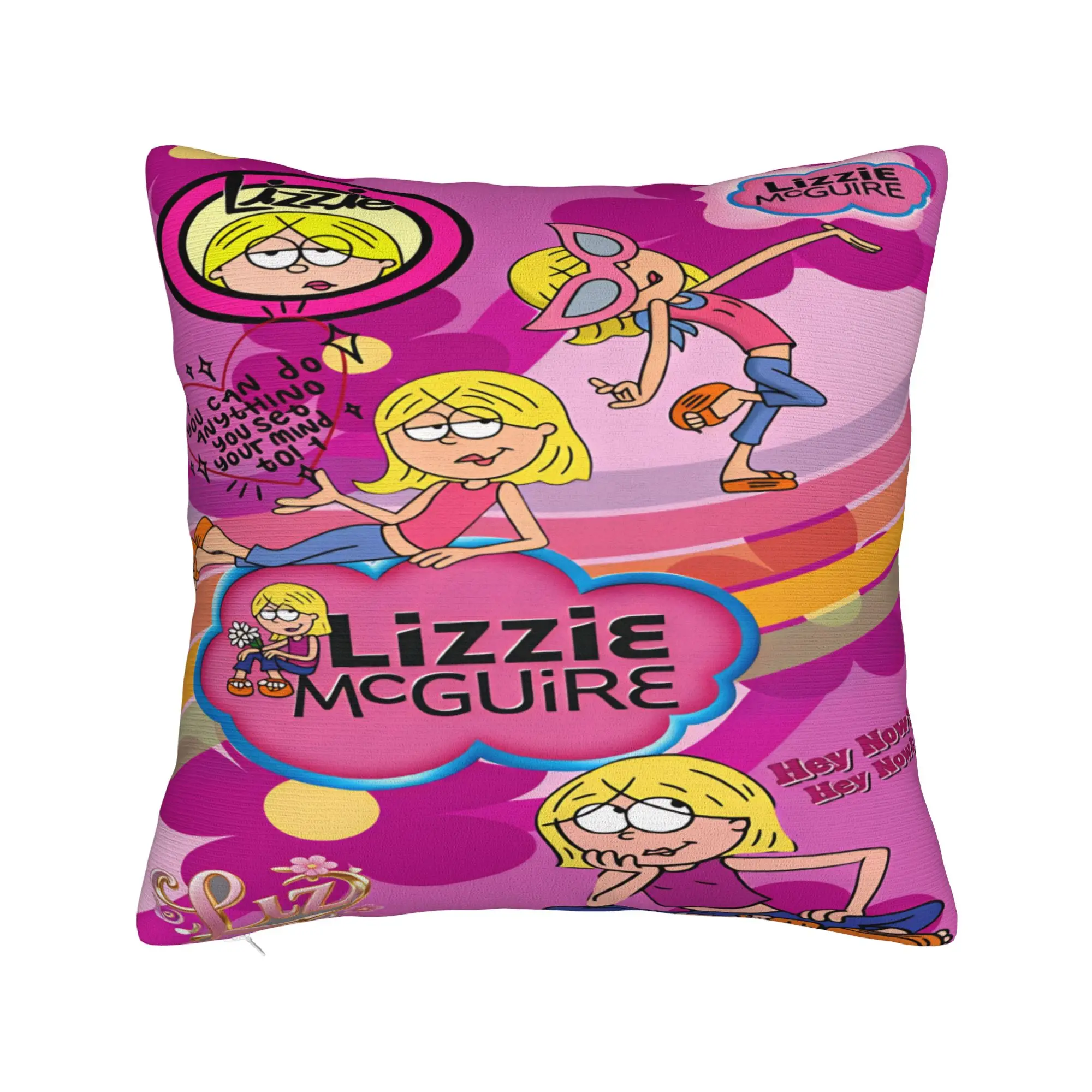Lizzies Cartoon McGuires Pillow Case  Morden Pillow Cover Soft Pillowcases For Sofa Couch Bed Living Room