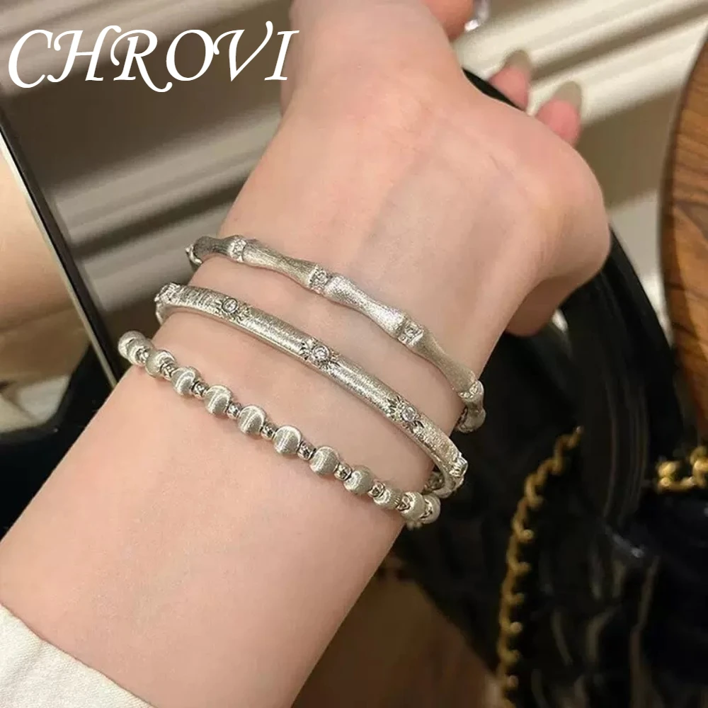 Mittelalterliches 925 Sterling Silber Gebürstetes Luxuriöses Laser-geschnittenes Funkelndes Diamant-Armband mit Verschluss-Accessoire und Handring – Detail 3
