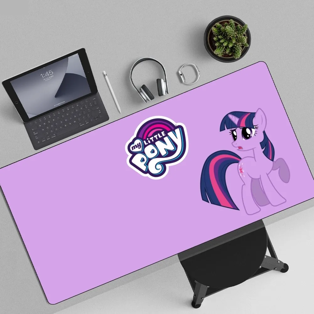 Imagem -02 - Little Unicorn Pony Mousepad Lockedge Antiderrapante Almofada de Jogos Engrossada Almofada de Escrita do Estudante do Escritório