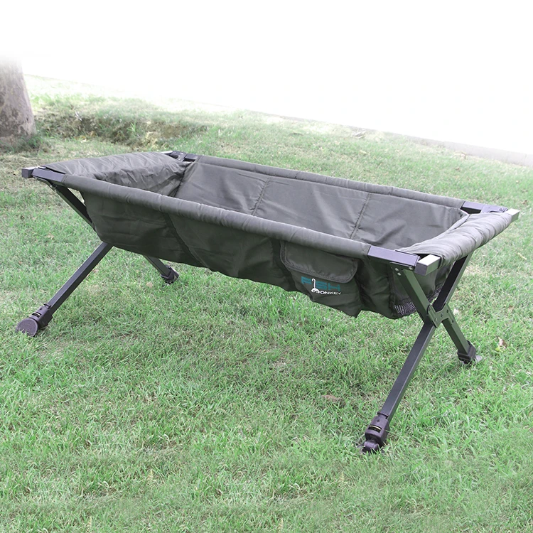 fabric and steel pipe 120cm length Adjustable leg Folding Carp Fishing Equipment Carp Cradle