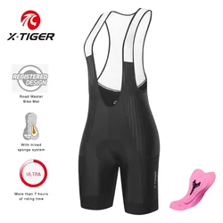 X-Tiger Women Pro Cycling Bib Shorts Summer Laika MTB Road Bicycle Shorts Women's Cycling Suspenders With ST-MULTI cushion