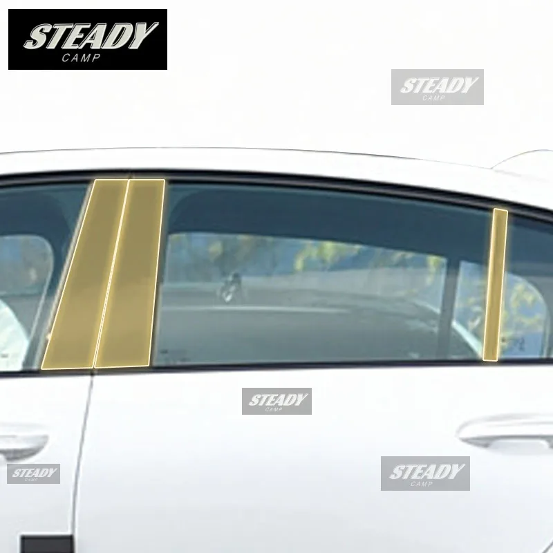 

Pre cutting Car Exterior Body BC Window pillar PPF paint protection film TPU scratch resistant film For Cadillac CT5 2024
