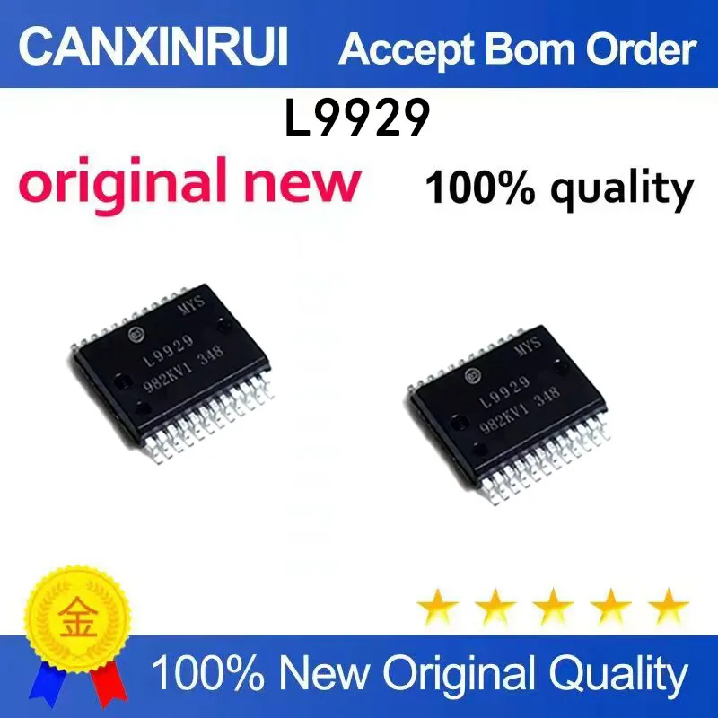 (5pcs-100pcs）L9929 L9929XP Big Turtle Car Engine Computer Board Idle Throttle Drive HSSOP24