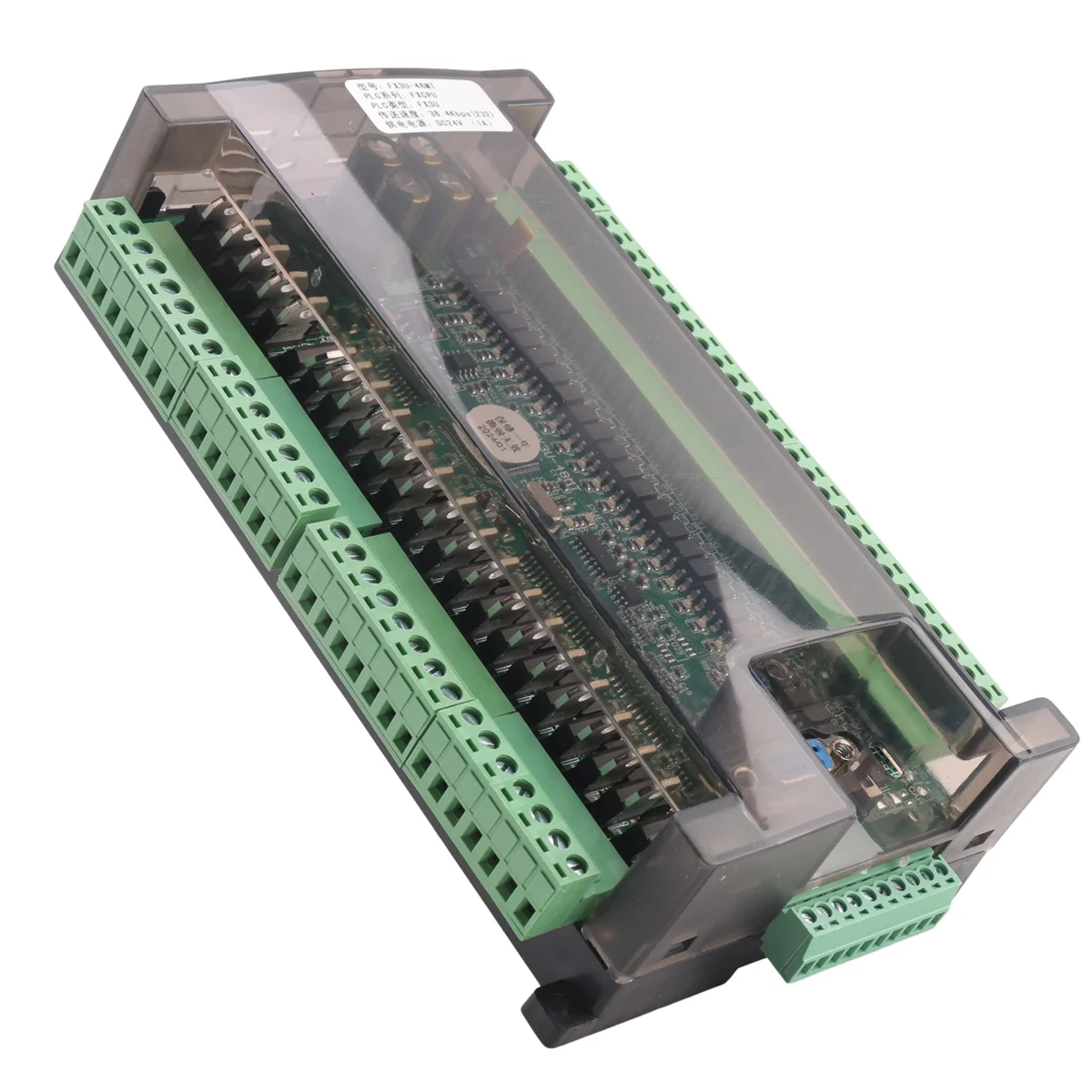 Plc Industriële Besturingskaart Module FX3U-48MT Programmeerbare Logische Controller 24 Ingang 24 Output 24V 1a