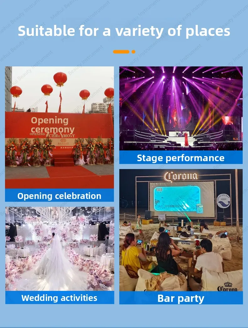 آلة طلاء الرش الإلكترونية ذات التأثيرات الخاصة للمسرح، آلة اللهب الباردة لحفلات الزفاف، دعائم جو فتح البار #6