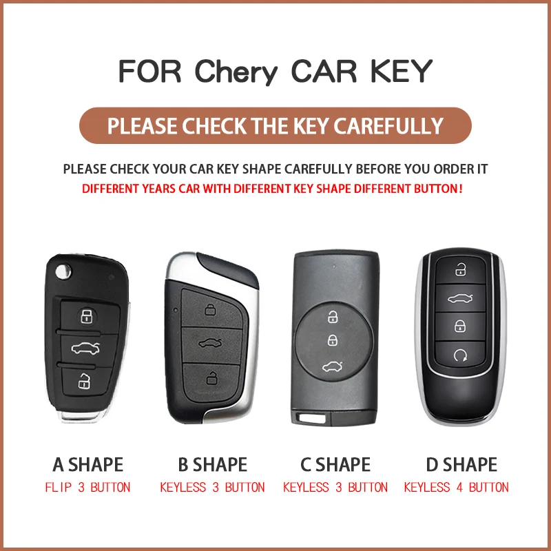 4 Buttons TPU Car Key Case Cover for Chery Tiggo 8 Pro 2022 Tiggo 8 plus New 5 plus Tiggo 7 pro 2023 for Chery Omoda 5 C5 Modod