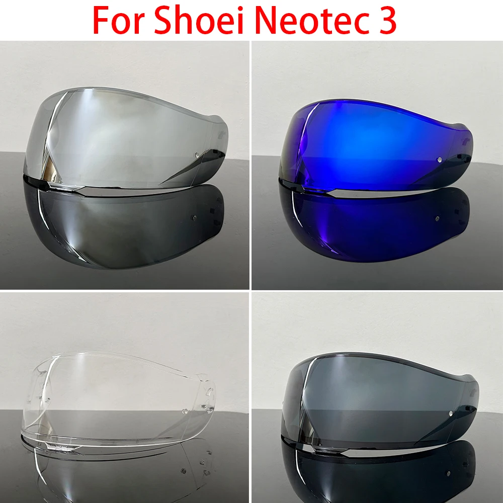 オートバイヘルメットバイザーゴーグルレンズ Shoei Neotec 3 ヘルメット抗 UV 保護バイザー
