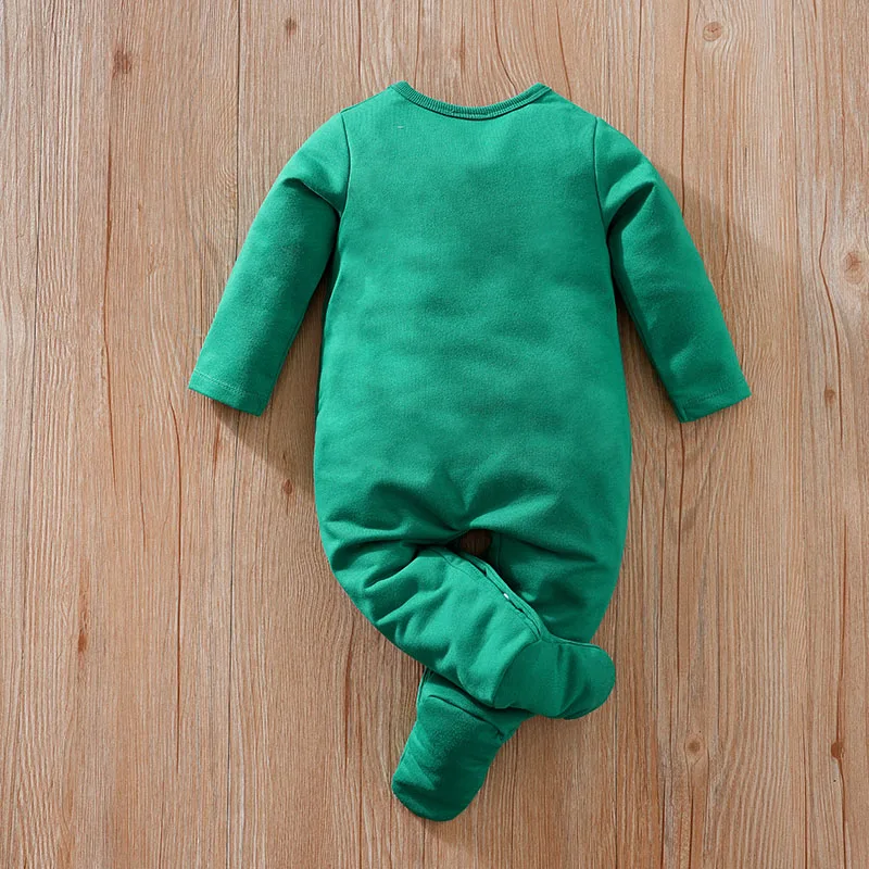 Spring and Autumn New Collection Cartoon Koala Rabbit Green lovely long sleeves Leisure simplicity Baby foot wrap jumpsuit