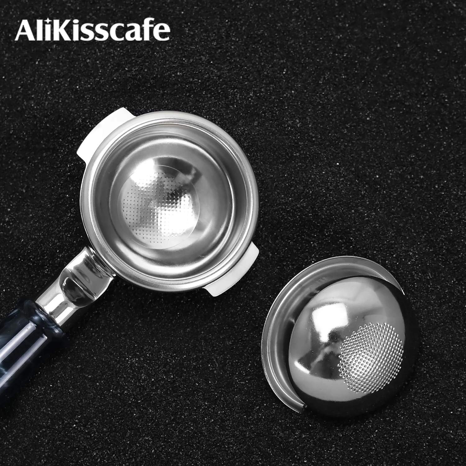 

AliKisscafe 58mm Coffee Filter Basket Spherical Stainless Steel Highly Precise E61 Gaggia Portafilter Accessories Barista Tools