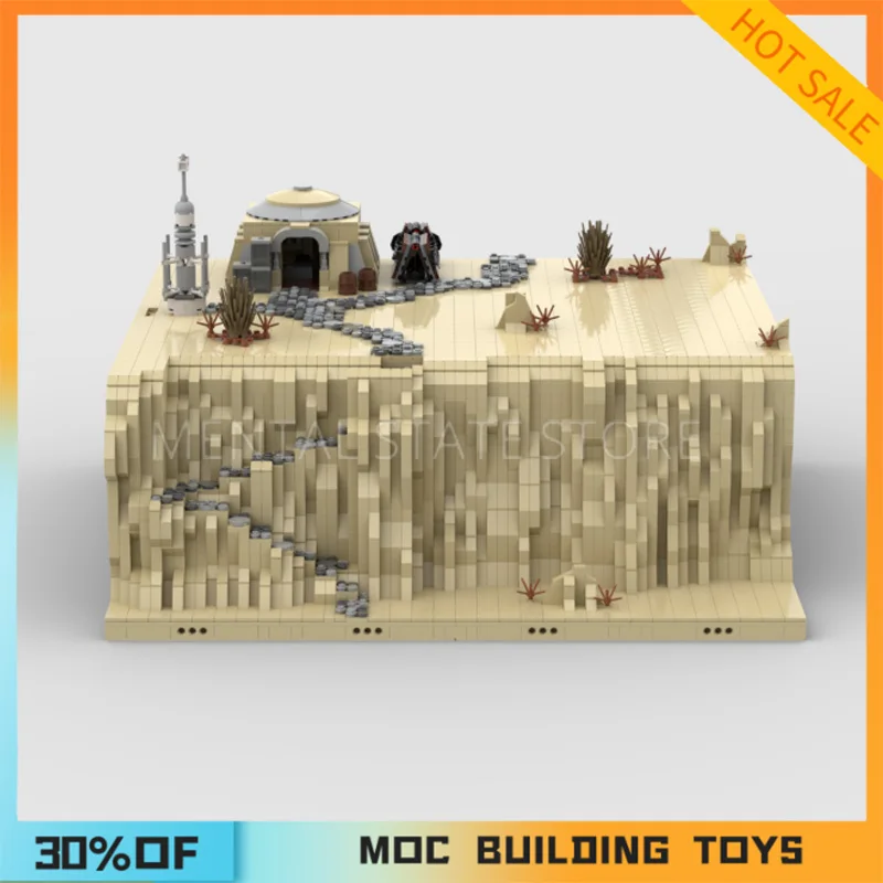 7326PCS Customized MOC Tatooine Secret Base Building Blocks Technology Bricks DIY Creative Assembly Education Toys Holiday Gifts