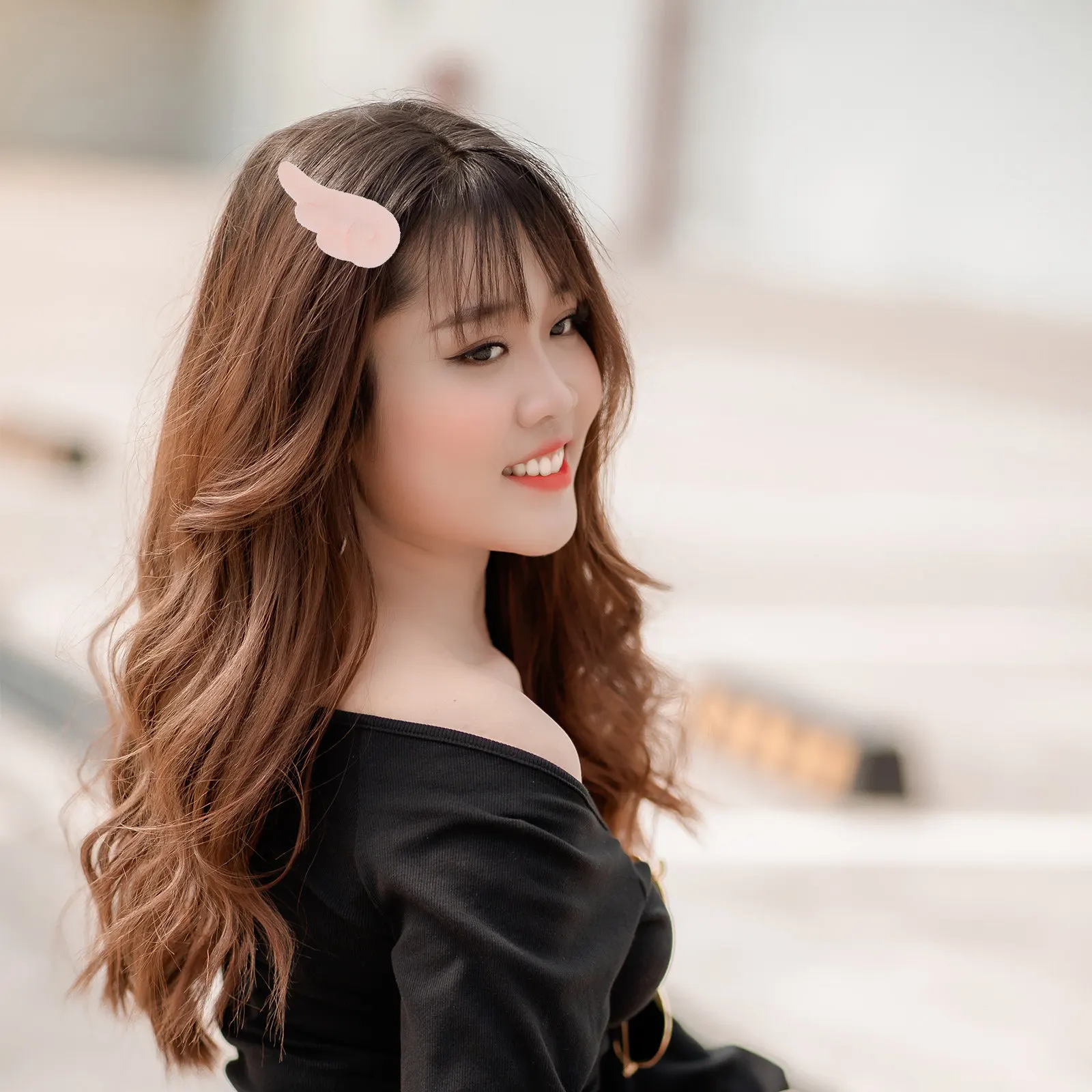 

2Pairs Angel Wings Hairpins Lovely Creative Hair Clips Women Headdress Decorative Hairpins Party Wedding Gifts