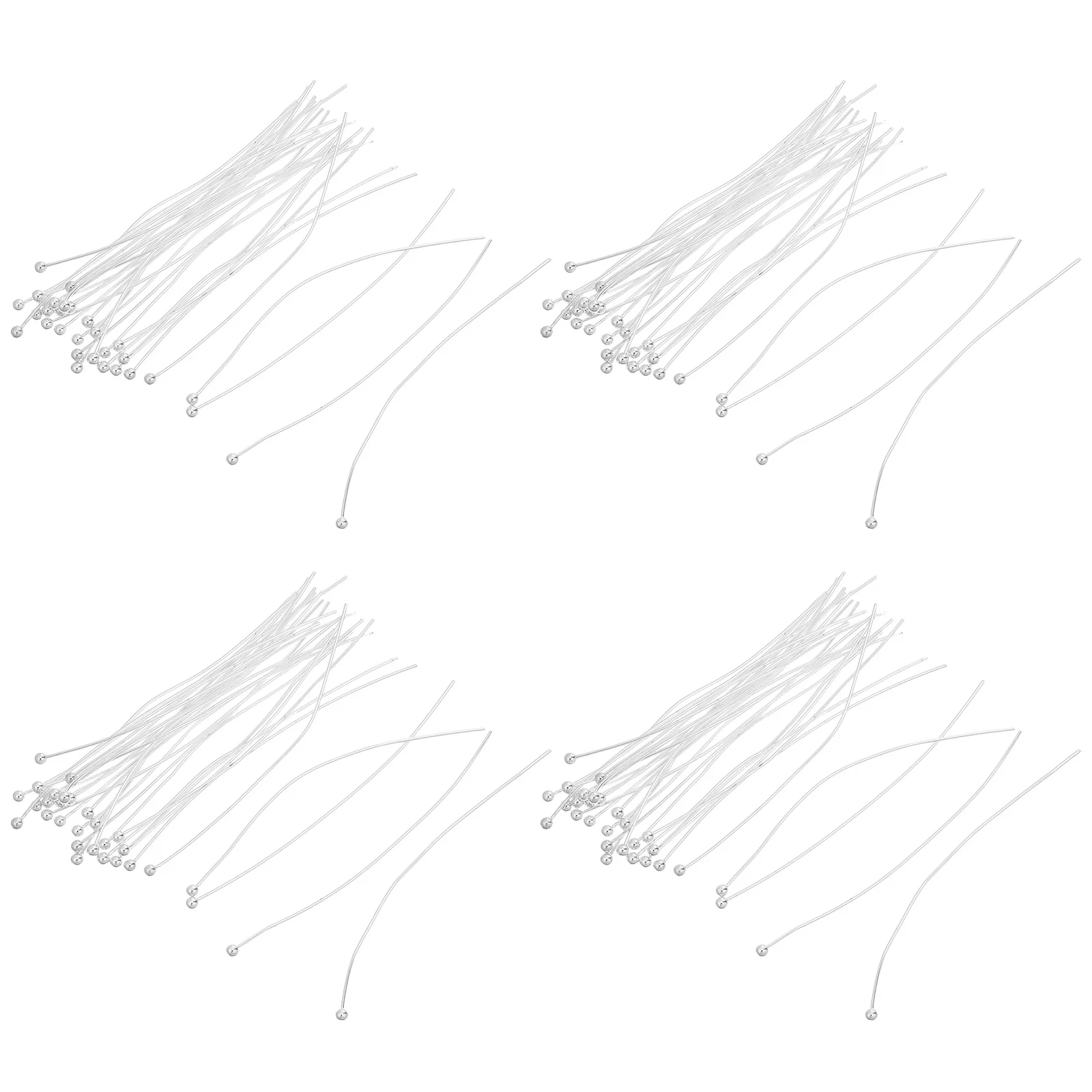 

200Pcs Flexible Ball Head Pins Stainless Steel Jewelry Making Beads Pins for Earrings Bracelets Necklace DIY Corsage Flower