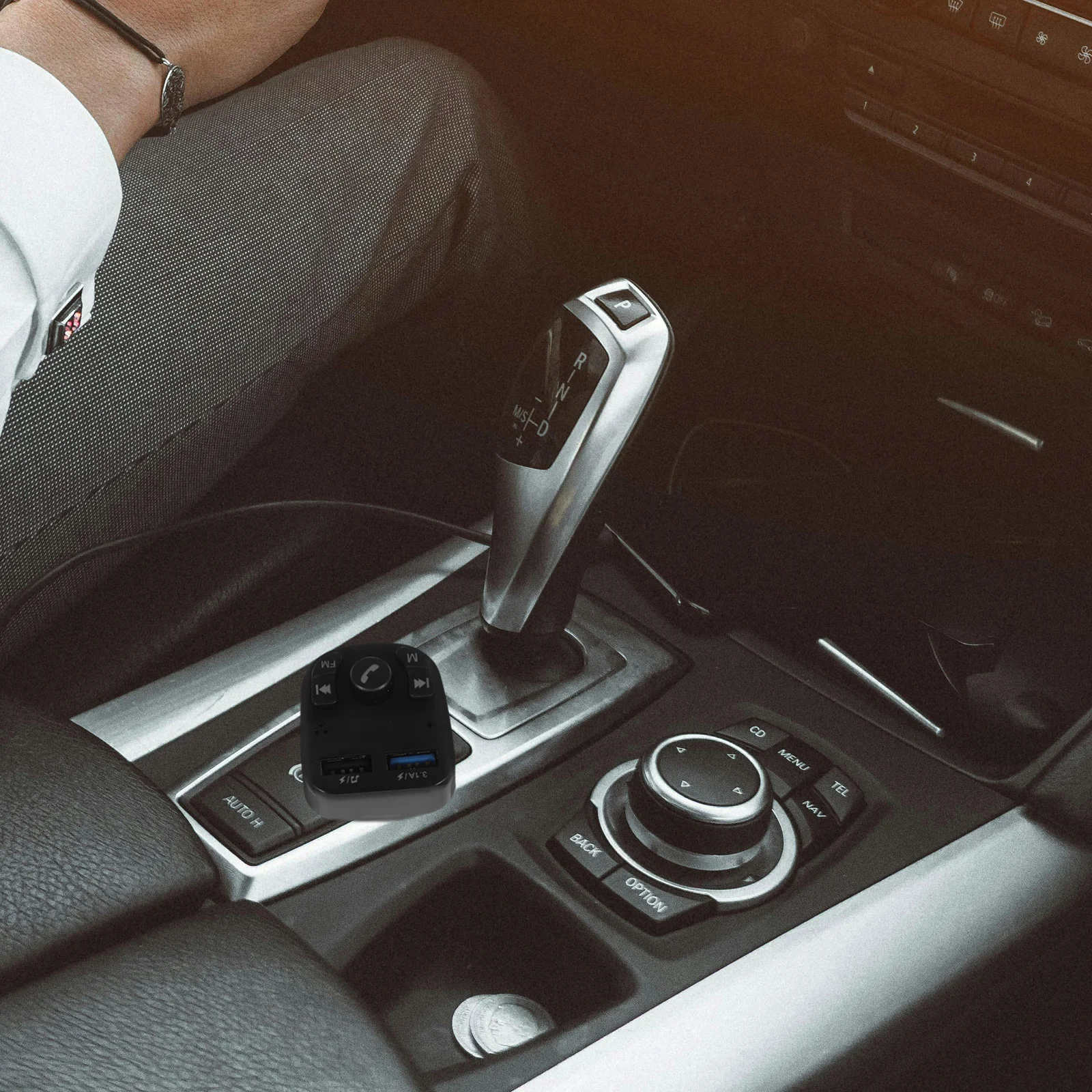 

Vehicle Mounted Fm Transmitter Mp3 Player Black LCD Display USB Charge Hands Free Player Multi Mode Compatible with