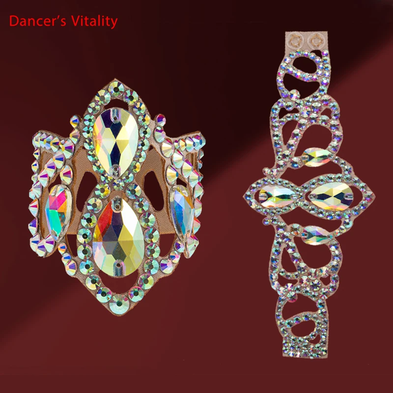 Belly Dance Bracelet Diamond-Studded Hand Chain Oriental Dancing Female Temperament Profession Performance Accessories