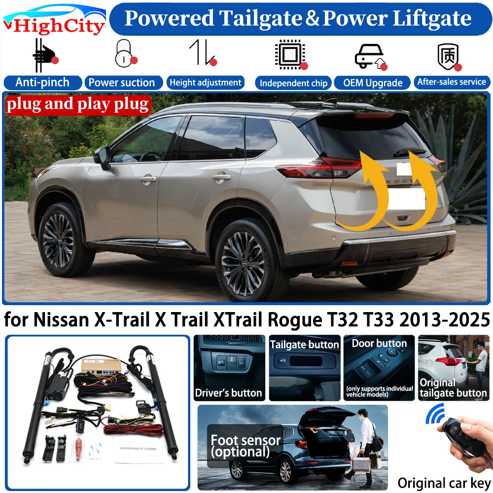 for Nissan X-Trail X Trail XTrail Rogue T32 T33 2013-2025 Automatic Smart Powered Tailgate Power Liftgate System Trunk Lift Kit