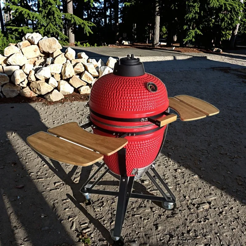 

Популярный 21-дюймовый гриль-камадо: незаменимое оборудование для приготовления барбекю на открытом воздухе, садовая глиняная печь-тандыр